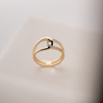 Bague « Aeryn » Or Jaune Diamants