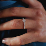 Solitaire Diamants "Élégance Pure" Or Blanc